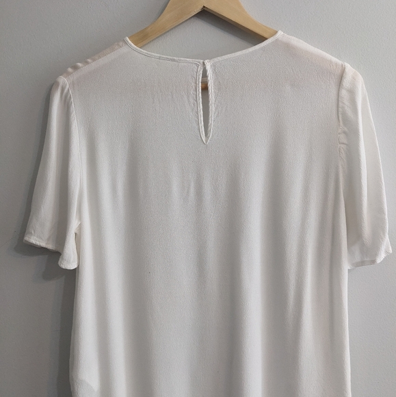 H&M Crepe Blouse, White, US 6 - Picture 6 of 9